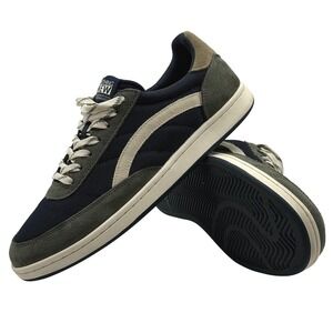 Nothing New Classic Sustainable Sneakers Men's 9 Navy Green Low Top Casual Shoes